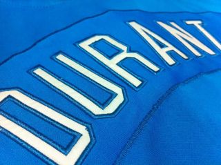 Olkaloma City 35 Kevin Durant Legnds Game Basketball Jacket Blue XXL