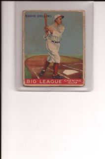  Eddie Collins 1933 Goudey Fair Good