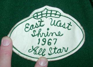 Vintage 1967 NCAA East West Shrine Game Team Jacket 46 Letterman