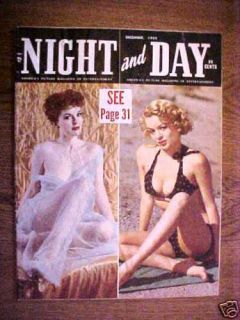 Night Day Magazine 12 1953 M Eddington A Hunter Cov