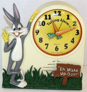  Bugs Bunny Equity Talking Alarm Clock Janex Corp Eatontown N J