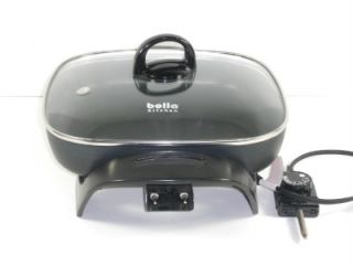 Bella Kitchen 12 Nonstick Electric Skillet with Lid 15178