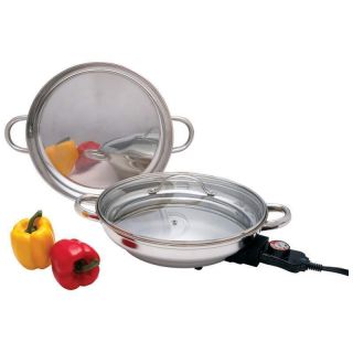 Precise Heat 12 Round Surgical Steel Electric Skillet