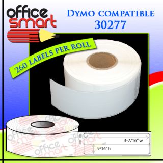 Dymo File Folder Labels 2UP 30277 Compatible 6 Rolls