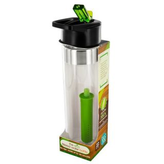 oz Eco Filtered Water Bottle with Leak Resistant Lid and Extra Filter