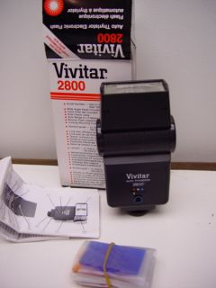  2800 Auto Thyristor Electronic flash w/filters, box, manual