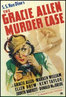The Gracie Allen Murder Case 1939 Philo Vance Mystery 644827463626