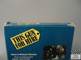 This Gun For Hire VHS Alan Ladd, Veronica Lake, Robert Preston