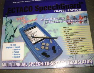 ECTACO SPEECHGUARD ELECTRONIC TRANSLATOR / DICTIONARY / PHRASEBOOK 5