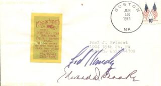 Edward M Ted Kennedy Envelope Signed