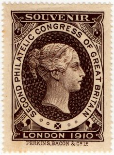 perkins bacon co ltd 2nd philatelic congress 1910 as pictured