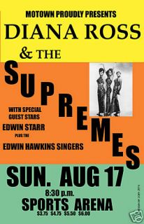 MOTOWN Diana Ross Supremes w Edwin Starr at Sports Arena Concert
