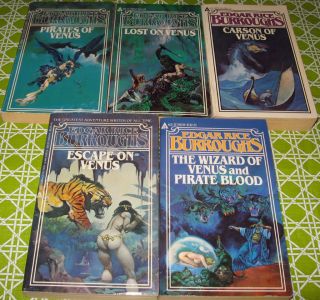 Edgar Rice Burroughs   VENUS SERIES, all 5 Books