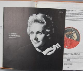 Elisabeth Schwarzkopf The Early Years Arias Duets EMI RLS 763 4 LP Box