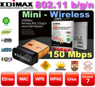 Edimax EW 7811UN Wireless USB 2 0 Adapter for Win Mac