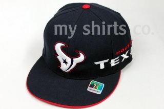  Houston Texans NFL Reebok Navy Red Fitted Cap New