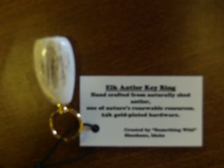 Hand Crafted Elk Antler Key Ring