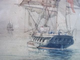 William Edward Atkins (1842 1910) A Group Of Marine Three Watercolours