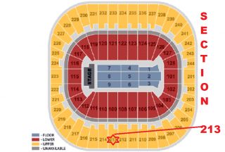  Section 213 Tickets 7 2 IZOD Center East Rutherford New Jersey