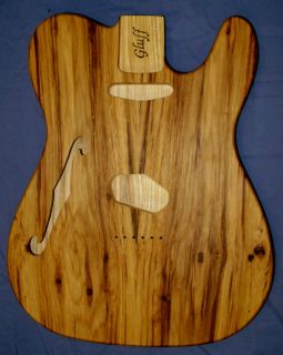GLUFF CUSTOM NORTHERN ASH HICKORY GUITAR BODY MADE IN THE USA