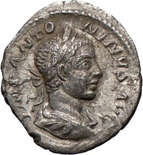 Elagabalus 219AD Authentic Ancient Silver Roman Coin Forethought