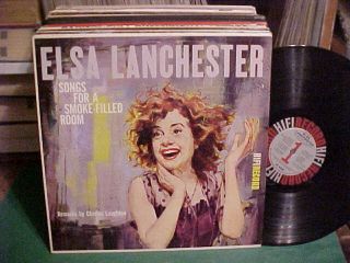 Elsa Lanchester LP Songs for A Smoke Filled Room HiFi R 405 Very Good