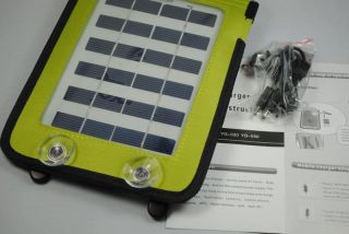 Portable Solar Power Battery Charger Bag Vehicle Window Glass