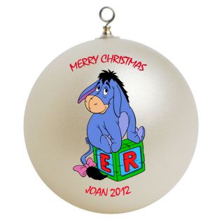 Personalized Winnie The Pooh Eeyore Christmas Ornament
