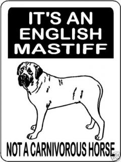  English Mastiff Guard Dog Alum Sign Decal 3173