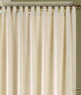New Thermal Insulated Tab Top Drapes 160x84 Natural