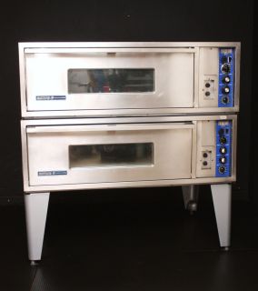 Electric Double Pizza Deck Baking Stone OVENs Pie Pastry Bakery Bread