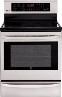 LG 30 Electric Radiant Cooktop Range Convection Bake Infrared Broil