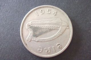 1954 eire ireland half crown coin free uk postage