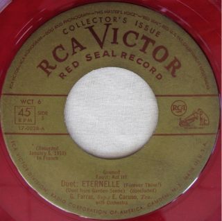 Enrico Caruso 1910 Recording RCA Victor 17 0028 Scarce