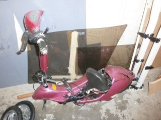 NEW Electric Motor Scooter Mobility PINK 2 wheel bike for parts only