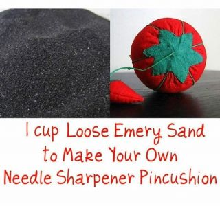 Emery Sand to Fill Needle Sharpener Emery Pincushions Emery Powder