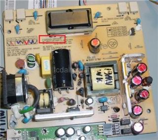 Repair Kit, AOC 19MWK, LCD Monitor, Capacitors Only, not the entire