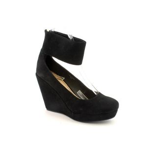 Envy Holster Womens Size 8 Black Suede Wedges Shoes