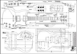  Full Scale Electric Guitar Plans