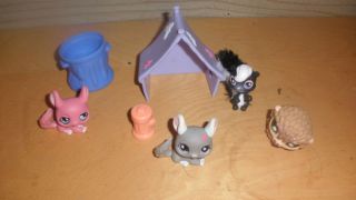 Various Animals from McDonalds Happy Meals with 7 Baskets