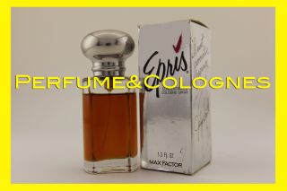 Epris Max Factor 1 3oz Concentrated Cologne SPR New wBox Perfume