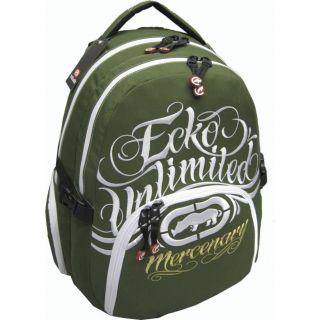 Ecko Unlimited Green Mercenary School Backpack Marc Ecko