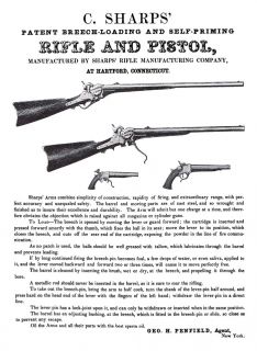 Victorian Era Sharps Rifle Pistol Carbine Poster