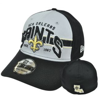 NFL New Era 39THIRTY 3930 Tri Band 2 Tone Flex Fit Hat Cap New Orleans