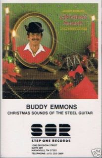 EMMONS buddy CHRISTMAS instrumental STEEL GUITAR cassette tape