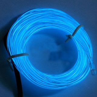 3M Flexible Neon Light Glow El Wire Rope Tube Blue Dance Party Car Bar