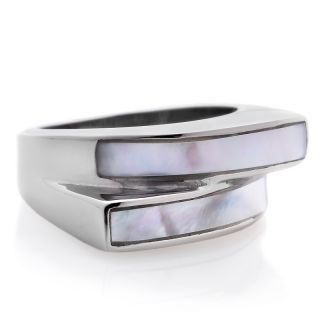 Jewelry Rings Gemstone Stately Steel Mother of Pearl Modern