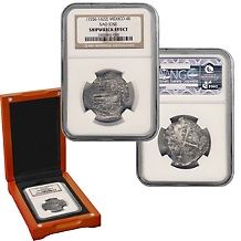 Sao Jose 8 Reales Shipwreck Recovery 90% Silver NGC Certified Coin at