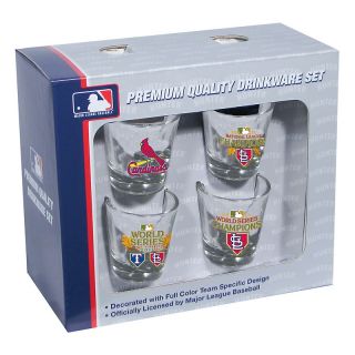 St. Louis Cardinals MLB WS 2011 Champs Shot Glass Collector Set