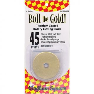  Roll The Gold Titanium Coated Rotary Cutting Blade 45mm   10/Pkg
